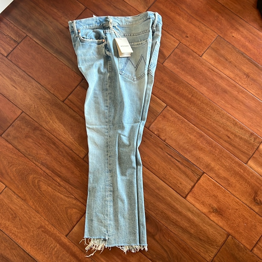 Mother Jeans Size 30 waist “I Confess”; The Insider Crop Step Fray